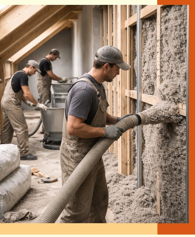 Утепление таунхауса эковатой в Сергиевом Посаде от 2251 руб./м² — монтаж и задувка | ТепломастерСгп