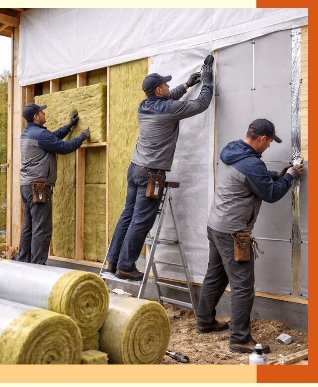 Утепление каркасного дома в Сергиевом Посаде от 4298 руб./м2 — профессионально | ТепломастерСгп