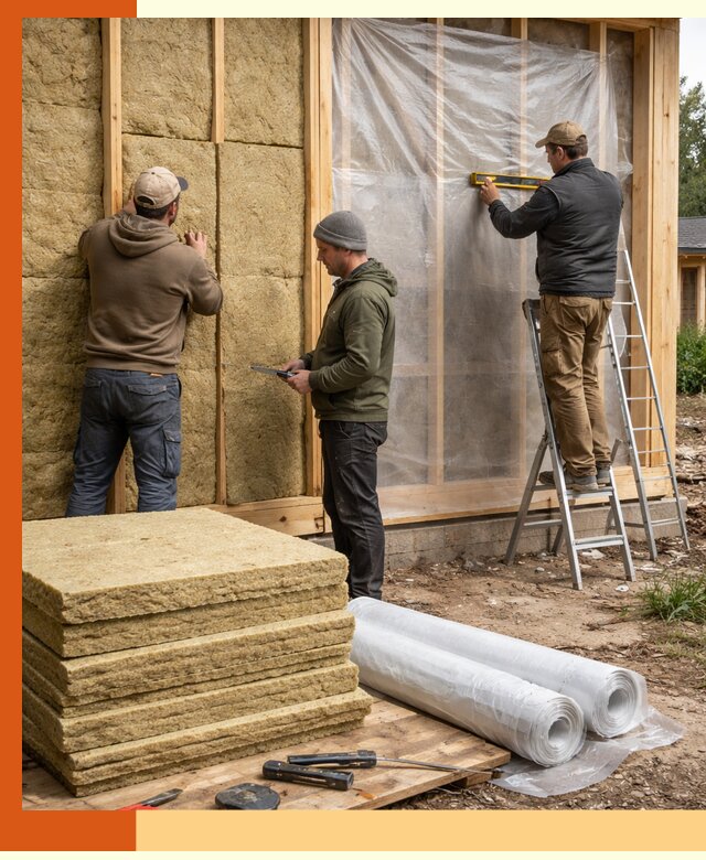 Утепление каркасного дома в Сергиевом Посаде под ключ с гарантией качества