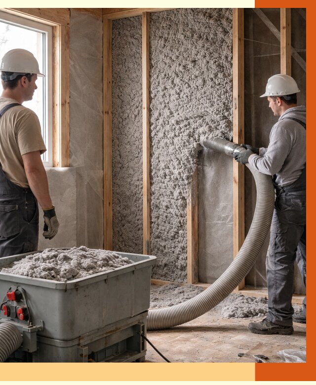 Утепление каркасного дома эковатой в Сергиевом Посаде от 1842 руб. | ТепломастерСгп