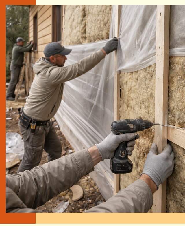 Утепление дома из бруса в Сергиевом Посаде качественно и долговечно