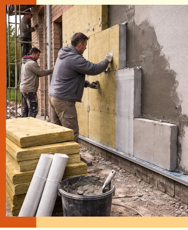 Утепление кирпичного дома под ключ в Сергиевом Посаде