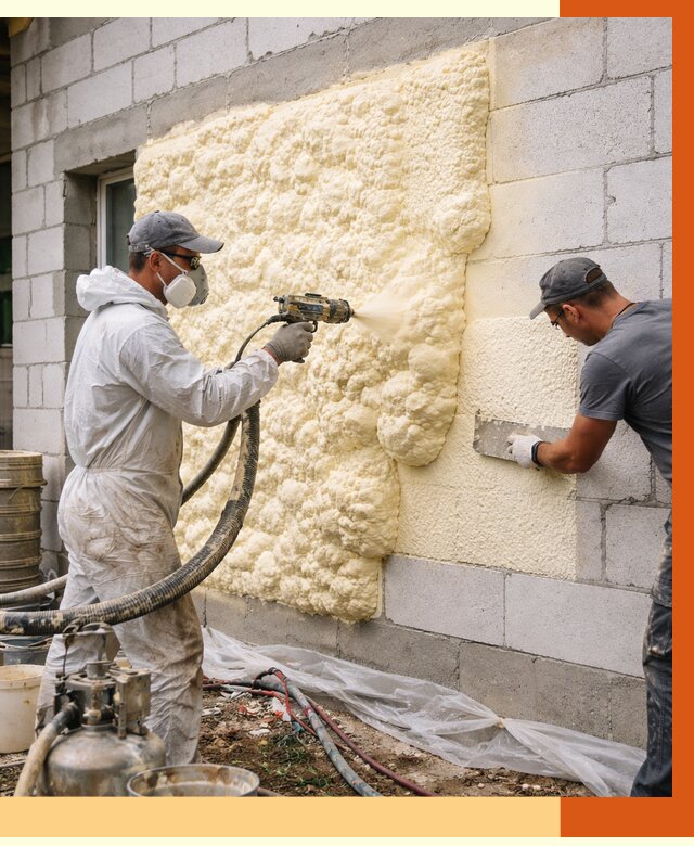 Утепление дома из газобетона ППУ в Сергиевом Посаде от 4912 руб./м² под ключ | ТепломастерСгп