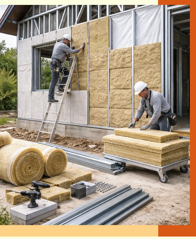 Утепление дома из ЛСТК в Сергиевом Посаде от 5322 руб./м² — профессионально | ТепломастерСгп