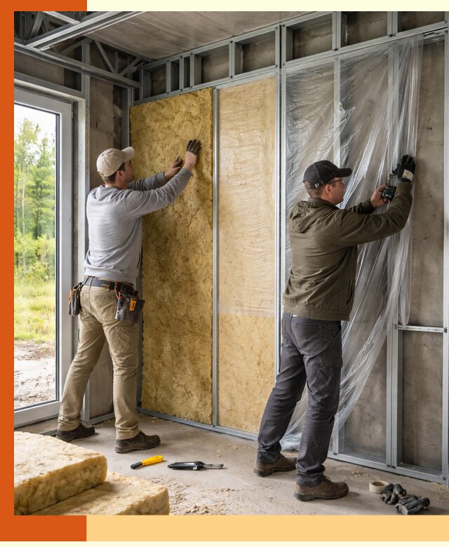 Утепление дома из ЛСТК в Сергиевом Посаде с гарантией качества и эффективности