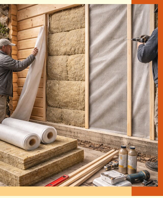 Утепление дома из минибруса в Сергиевом Посаде от 4605 руб/м2 — заказать профессионально | ТепломастерСгп