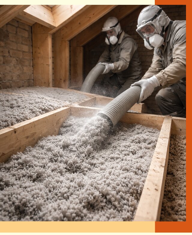 Утепление коттеджа эковатой в Сергиевом Посаде от 2559 руб./м² — комплексная задувка и монтаж | ТепломастерСгп