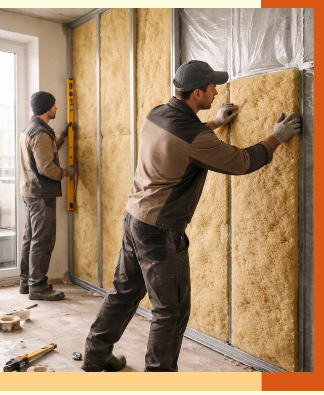 Утепление квартиры изнутри в Сергиевом Посаде от 4452 руб. за м2 | Проф. работы ТепломастерСгп