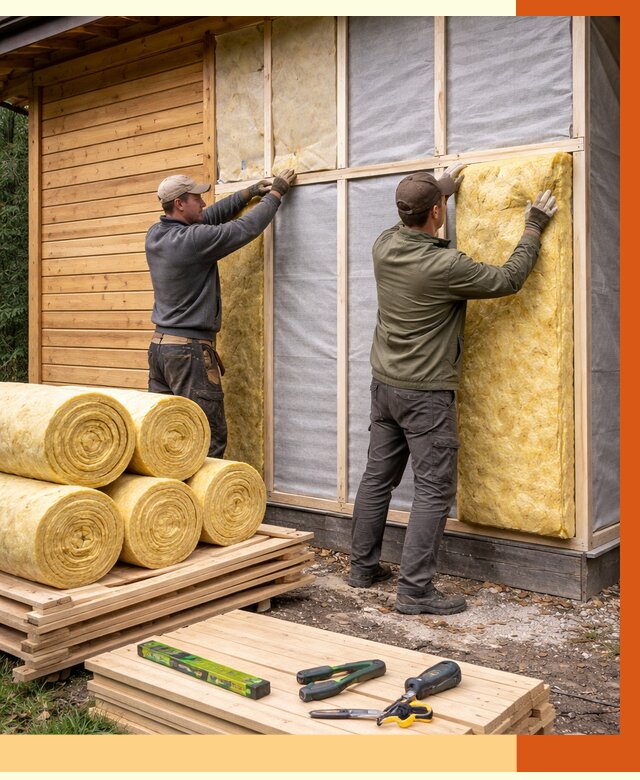 Утепление бани снаружи в Сергиевом Посаде от 86989 руб. под ключ | ТепломастерСгп