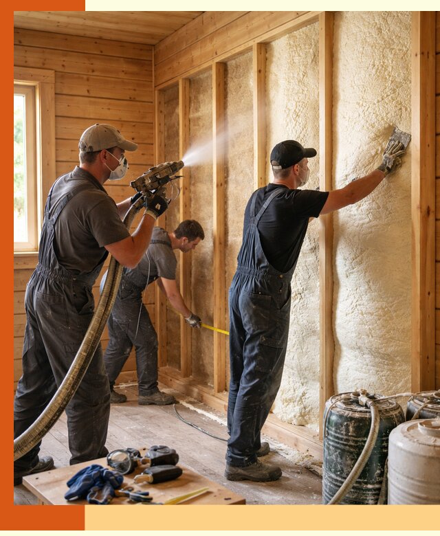 Утепление бани пенополиуретаном (ППУ) в Сергиевом Посаде