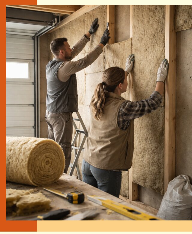 Утепление гаража изнутри в Сергиевом Посаде: быстро и надежно