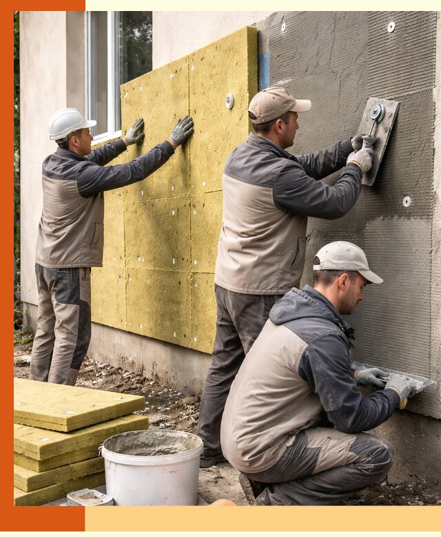 Утепление фасада под штукатурку в Сергиевом Посаде — энергоэффективная технология