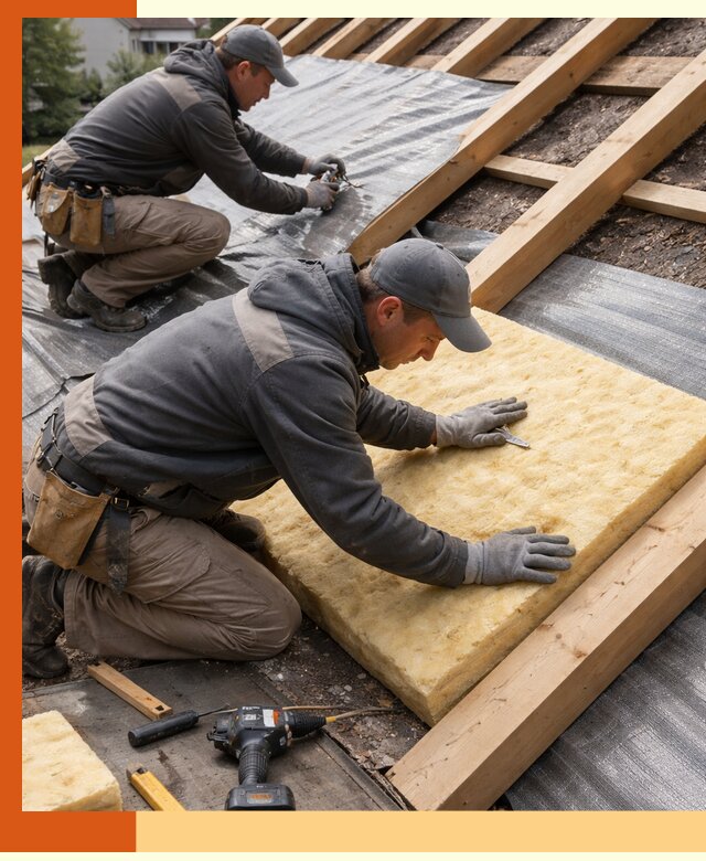 Профессиональное утепление крыши в Сергиевом Посаде качественно и надежно