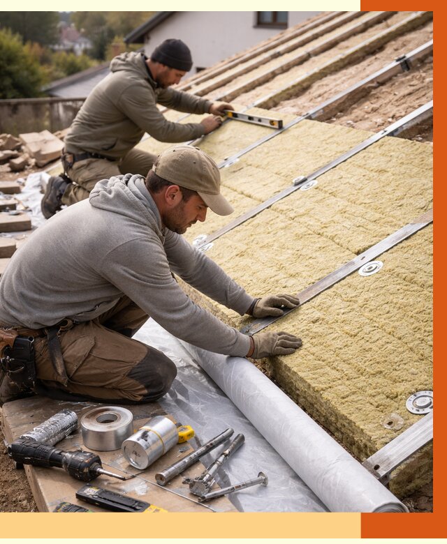 Утепление крыши снаружи в Сергиевом Посаде под ключ от 1228 руб./м2 | ТепломастерСгп