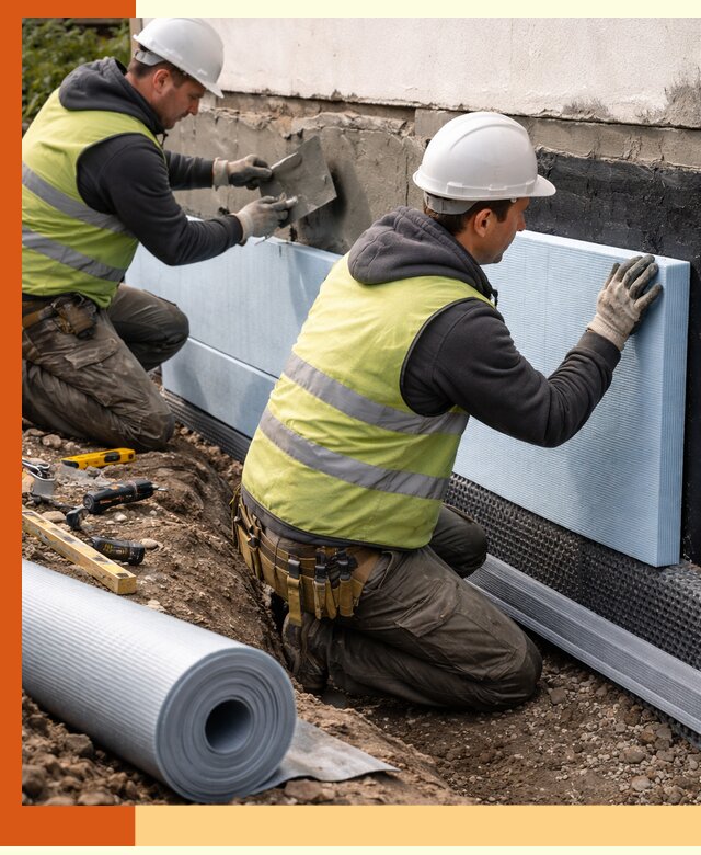 Утепление фундамента снаружи в Сергиевом Посаде — профессиональная теплоизоляция