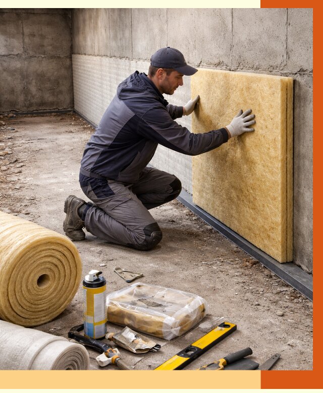 Утепление фундамента изнутри в Сергиевом Посаде от 4298 руб./м2 — работы под ключ | ТепломастерСгп