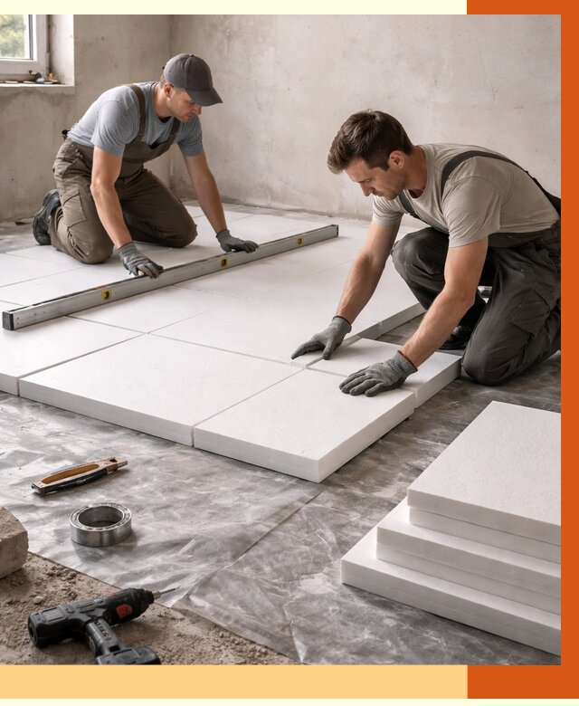 Утепление бетонного пола в Сергиевом Посаде от 2559 руб/м2 — монтаж и цена | ТепломастерСгп