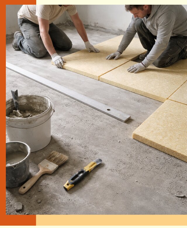 Утепление бетонного пола в Сергиевом Посаде профессионально и недорого