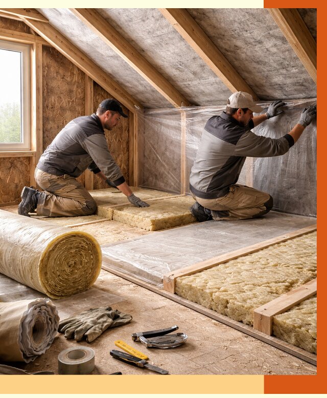 Утепление чердака в Сергиевом Посаде от 7676 руб/м² — теплоизоляция и комплексное утепление под ключ | ТепломастерСгп