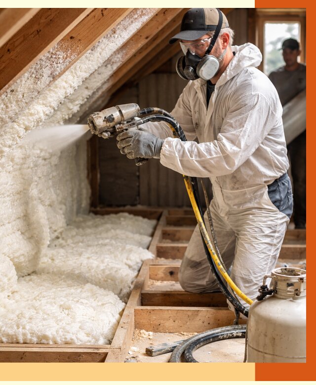 Утепление чердака ППУ в Сергиевом Посаде от 8822 руб./м2 — услуга под ключ | ТепломастерСгп