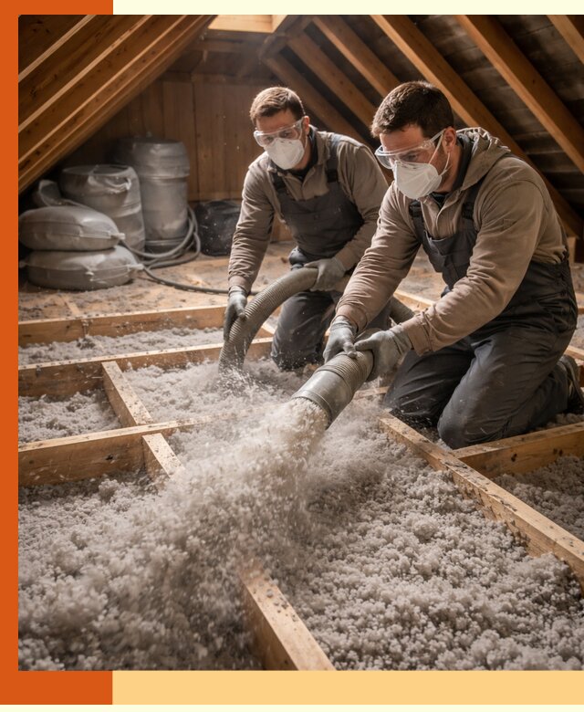 Утепление чердака эковатой в Сергиевом Посаде — быстро и надёжно