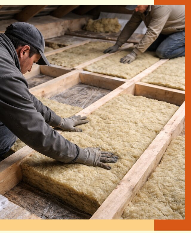 Утепление чердака минватой в Сергиевом Посаде от 3582 руб/м2 под ключ | ТепломастерСгп