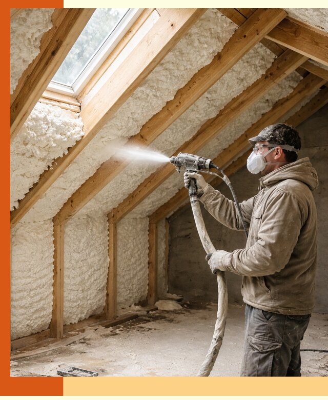 Утепление мансарды ППУ в Сергиевом Посаде быстро и надежно