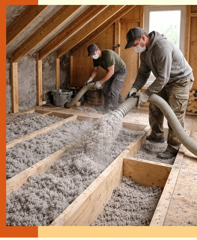 Утепление мансарды эковатой в Сергиевом Посаде с гарантией качества