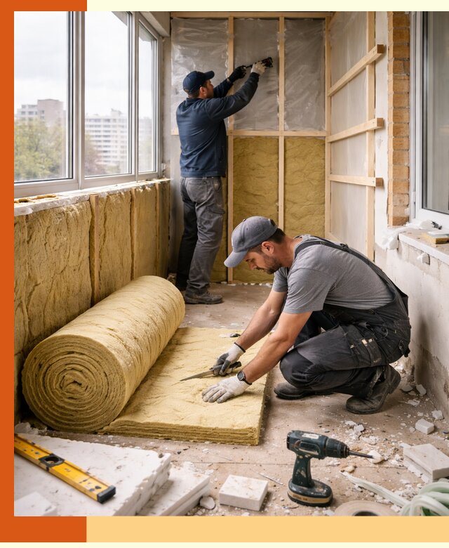 Утепление балкона под ключ в Сергиеве Посаде качественно и быстро