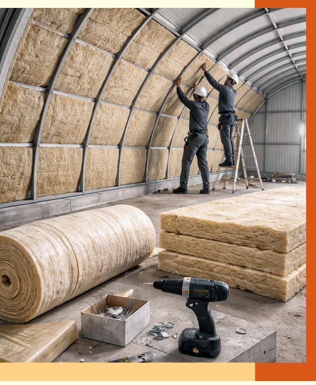 Утепление арочного ангара в Сергиевом Посаде от 3275 руб./м2 под ключ | ТепломастерСгп