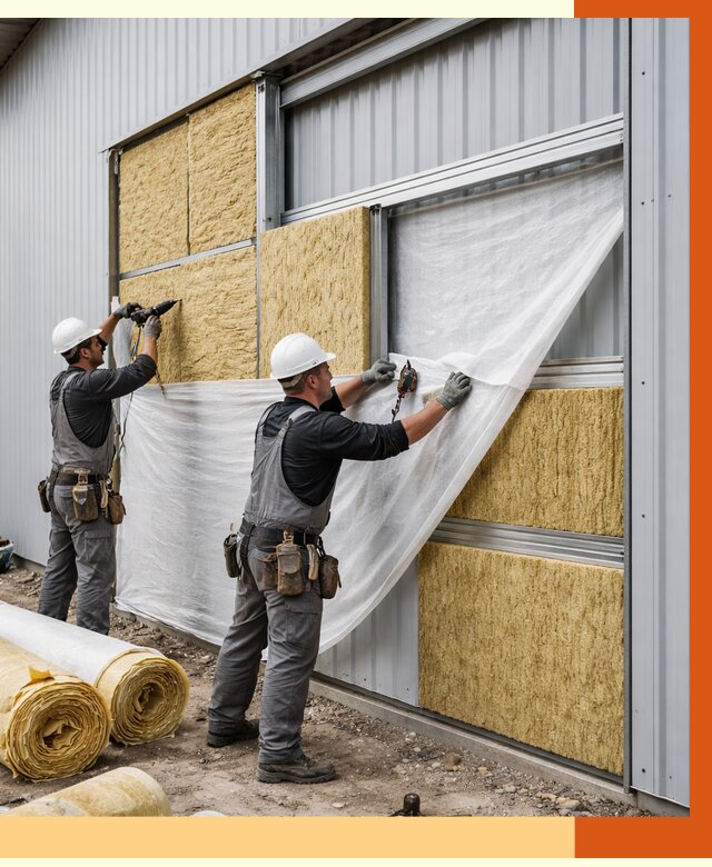 Утепление металлического склада в Сергиевом Посаде от 4605 руб/м2 — комплексное утепление под ключ | ТепломастерСгп