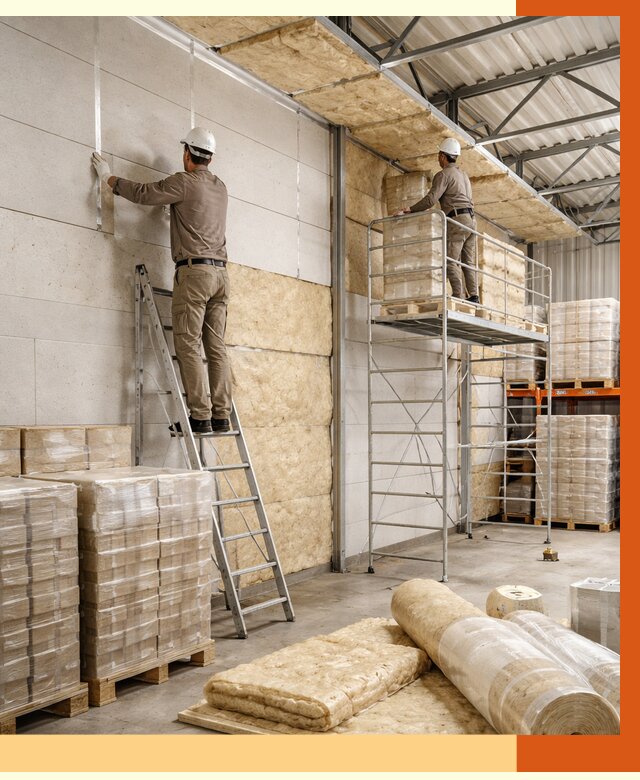 Утепление склада готовой продукции в Сергиевом Посаде от 1996 руб./м2 — комплексно | ТепломастерСгп