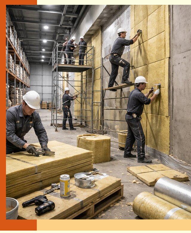 Утепление логистического центра в Сергиевом Посаде качественно и экономично