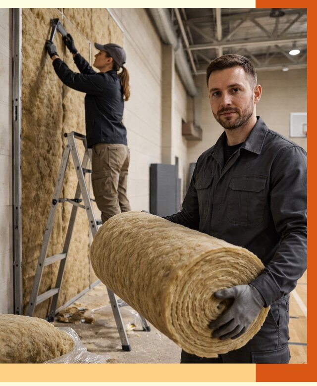 Утепление спортзала в Сергиевом Посаде от 7676 руб/м2 — комплексное утепление под ключ | ТепломастерСгп