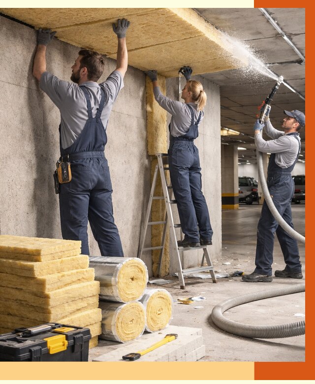 Утепление паркинга в Сергиевом Посаде от 6959 руб./м2 — работы под ключ | ТепломастерСгп