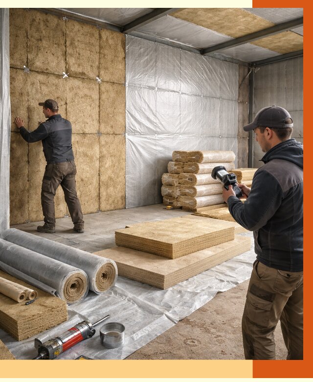 Утепление теплого склада в Сергиевом Посаде под ключ от 11769 руб/м² | ТепломастерСгп