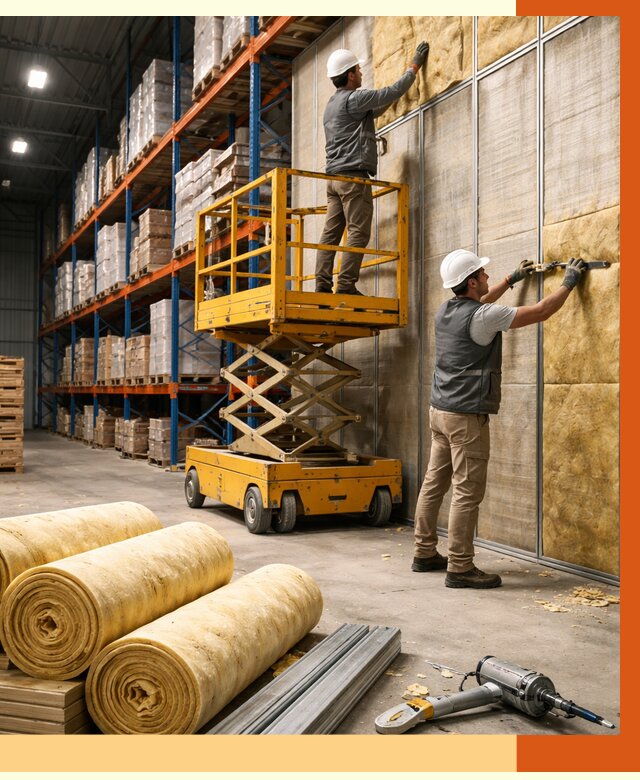 Утепление торгового склада в Сергиевом Посаде от 3275 руб/м2 — комплексно и под ключ | ТепломастерСгп