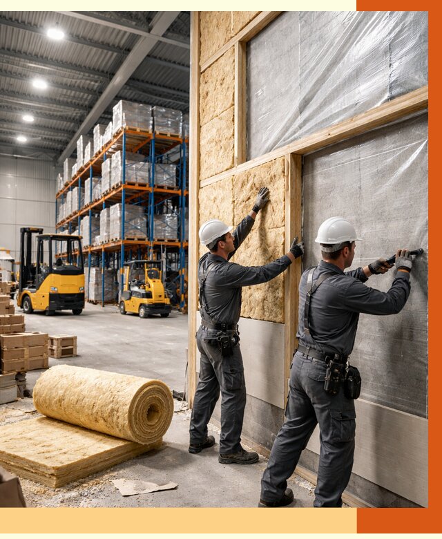 Утепление склада с техникой в Сергиевом Посаде от 4298 руб./м2 — комплексно под ключ | ТепломастерСгп