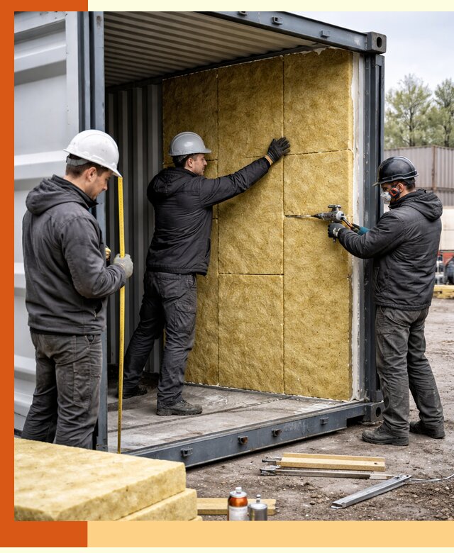 Утепление морского контейнера в Сергиевом Посаде: надежная теплоизоляция и защита