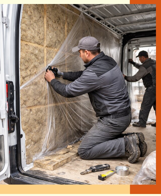 Утепление фургона в Сергиевом Посаде от 16886 руб/м2 — утепление фургона ППУ и кузова | ТепломастерСгп