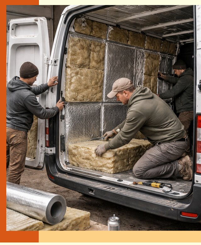 Утепление фургона в Сергиевом Посаде: профессиональная теплоизоляция и шумоизоляция