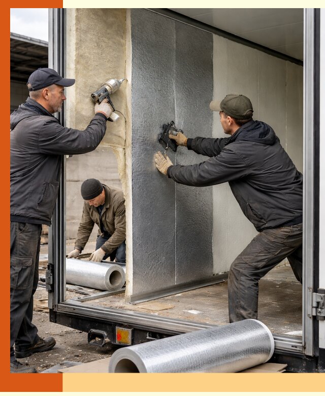 Утепление холодильного кузова в Сергиевом Посаде — монтаж и теплоизоляция