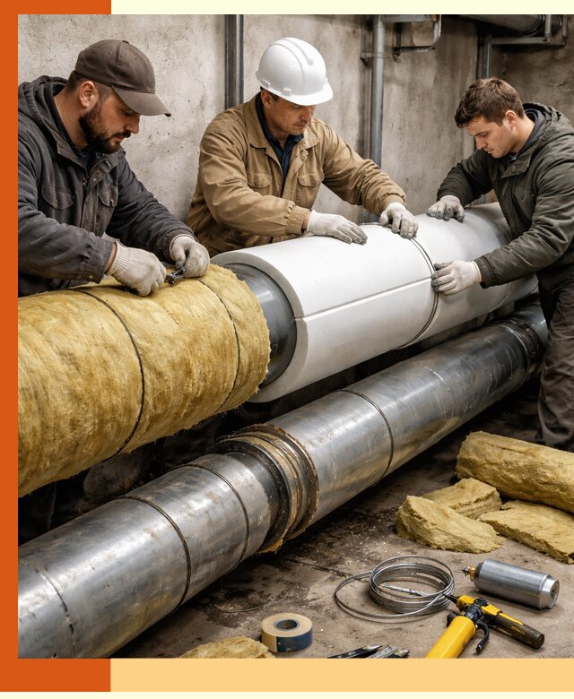 Утепление трубопровода в Сергиевом Посаде с гарантией энергоэффективности