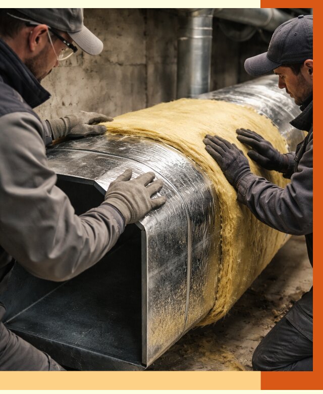 Утепление воздуховодов в Сергиевом Посаде от 4298 руб. — теплоизоляция вентиляции | ТепломастерСгп