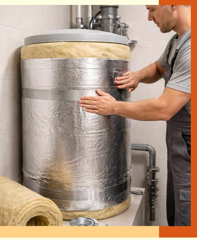 Утепление бойлера в Сергиевом Посаде от 4605 руб. под ключ | Утепление ППУ | ТепломастерСгп