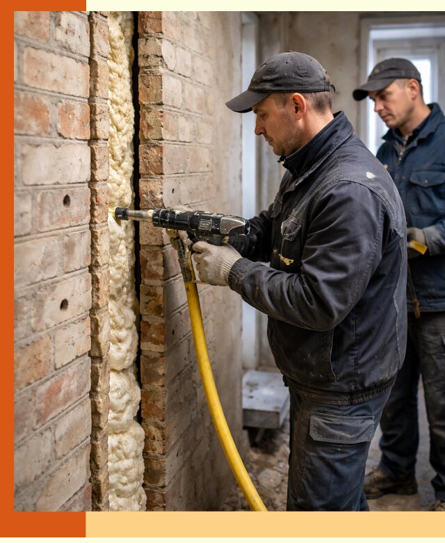 Межстеновое утепление пенополиуретаном в Сергиевом Посаде