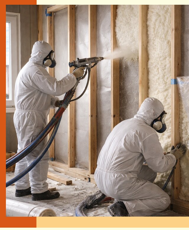 Утепление каркасной стены ППУ в Сергиевом Посаде для домов и коттеджей