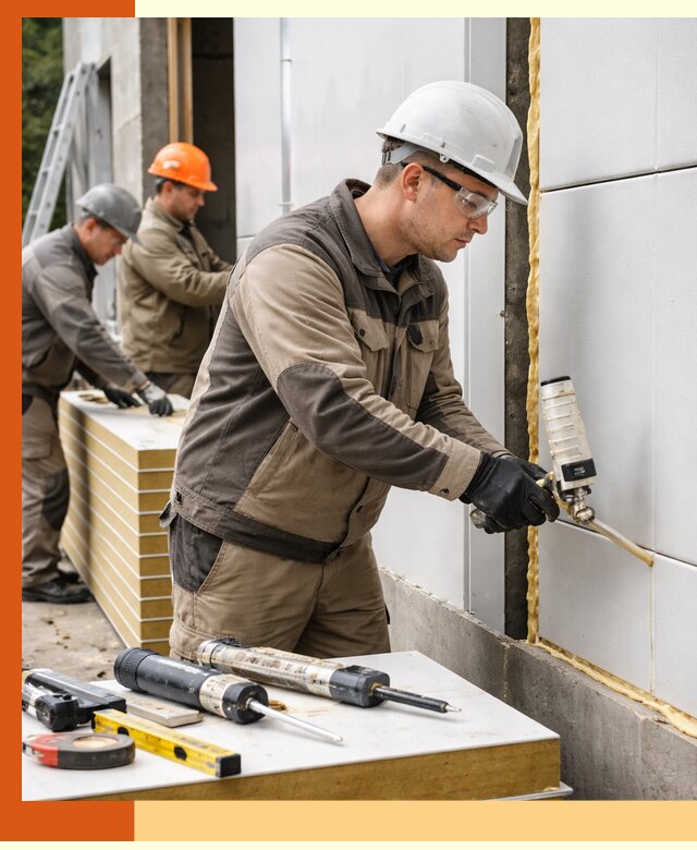 Утепление сэндвич-панелей пенополиуретаном в Сергиевом Посаде