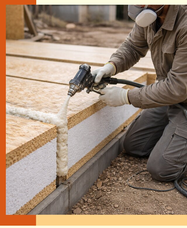 Утепление СИП-панелей пенополиуретаном (ППУ) в Сергиевом Посаде