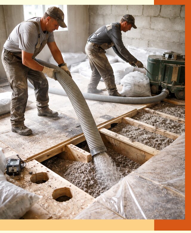 Заполнение пустот перекрытий в Сергиевом Посаде от 4605 руб. под ключ | ТепломастерСгп